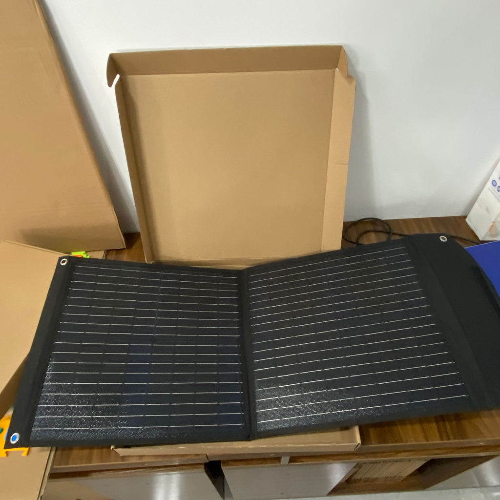 SolarOutdoor 20W Portable Solar Panel Charger, Foldable Monocrystalline Solar Bag for Outdoor Camping, Hiking & Backpacking, Lightweight USB Solar Charger for Smartphones & Power Banks