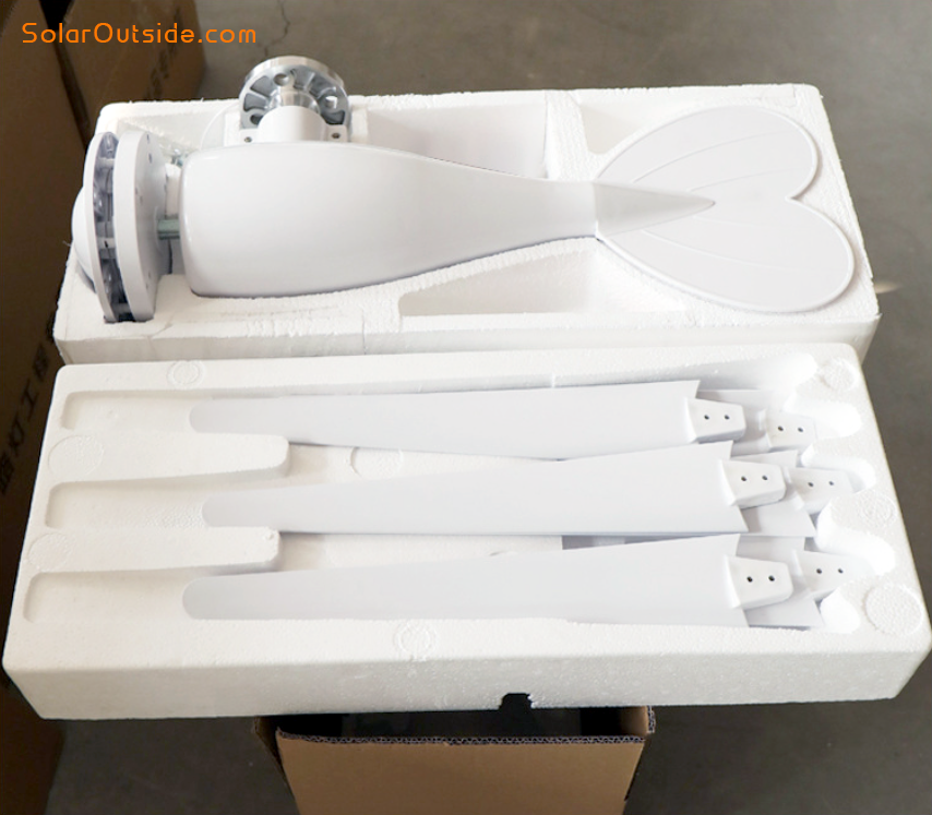 SolarOutside Horizontal Axis Wind Turbine Generator - 400W/600W/800W High Efficiency Wind Power Kit for Home, RV, Marine & Off-Grid Hybrid Systems