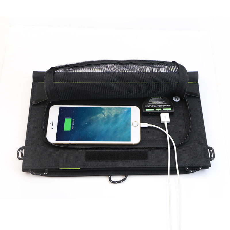 20W Portable Foldable Solar Charger - High-Efficiency Monocrystalline USB Solar Panel for Mobile Phones, Tablets, and Outdoor Emergency Power