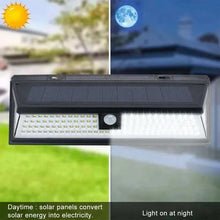 Load image into Gallery viewer, 3 Modes 118/180LED LED Solar Wall Light with PIR Motion Sensor, IP65 Waterproof Outdoor Floodlight, Suitable for Garden Decoration