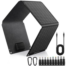 Load image into Gallery viewer, High-Efficiency ETFE Foldable Solar Panel 30W – Portable Monocrystalline Solar Charger for Outdoor Camping, Hiking, and Emergency Power