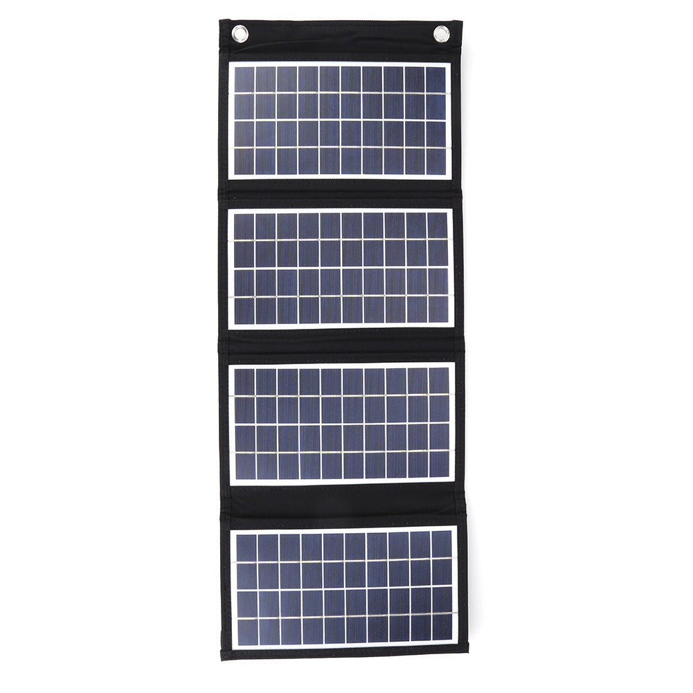 30W Portable Solar Panel Charger - Foldable Dual USB Waterproof Solar Charger for Camping, Hiking, and Outdoor Survival