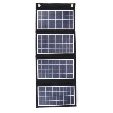 30W Portable Solar Panel Charger - Foldable Dual USB Waterproof Solar Charger for Camping, Hiking, and Outdoor Survival