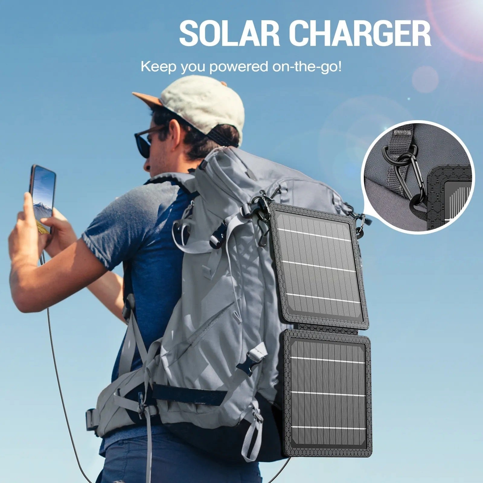 SolarOutside High-Efficiency Portable Solar Panel - 100W/200W Foldable Solar Charger with ETFE Coating & QC3.0/Type-C Outputs for Power Stations & 12V Batteries