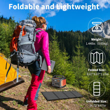 Load image into Gallery viewer, High-Efficiency ETFE Foldable Solar Panel 30W – Portable Monocrystalline Solar Charger for Outdoor Camping, Hiking, and Emergency Power