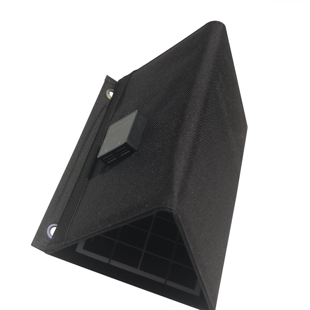 30W Portable Solar Panel Charger - Foldable Dual USB Waterproof Solar Charger for Camping, Hiking, and Outdoor Survival