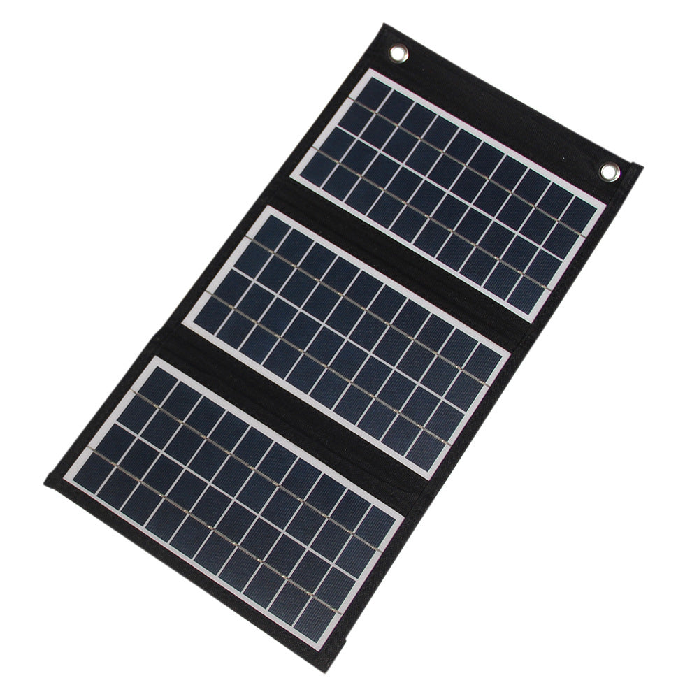 30W Portable Solar Panel Charger - Foldable Dual USB Waterproof Solar Charger for Camping, Hiking, and Outdoor Survival